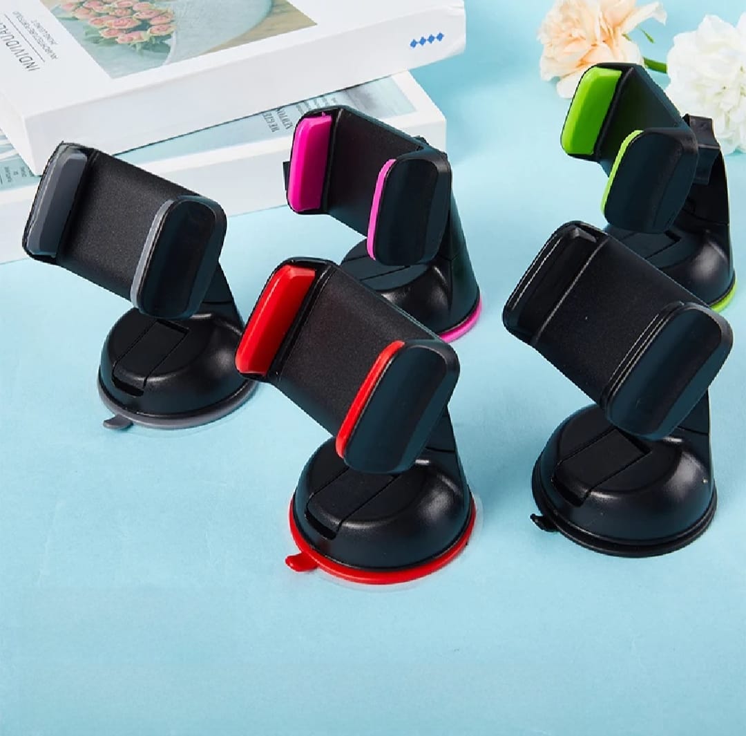 360° Universal Car Phone Holder – Strong Suction Mount for Dashboard & Windscreen