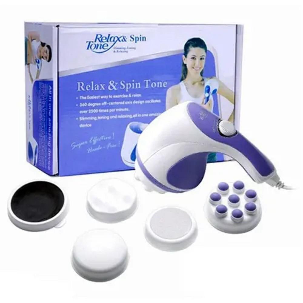 4 in 1 Relax & Spin Tone Vibration Electric Massager  and Spin Body Massager