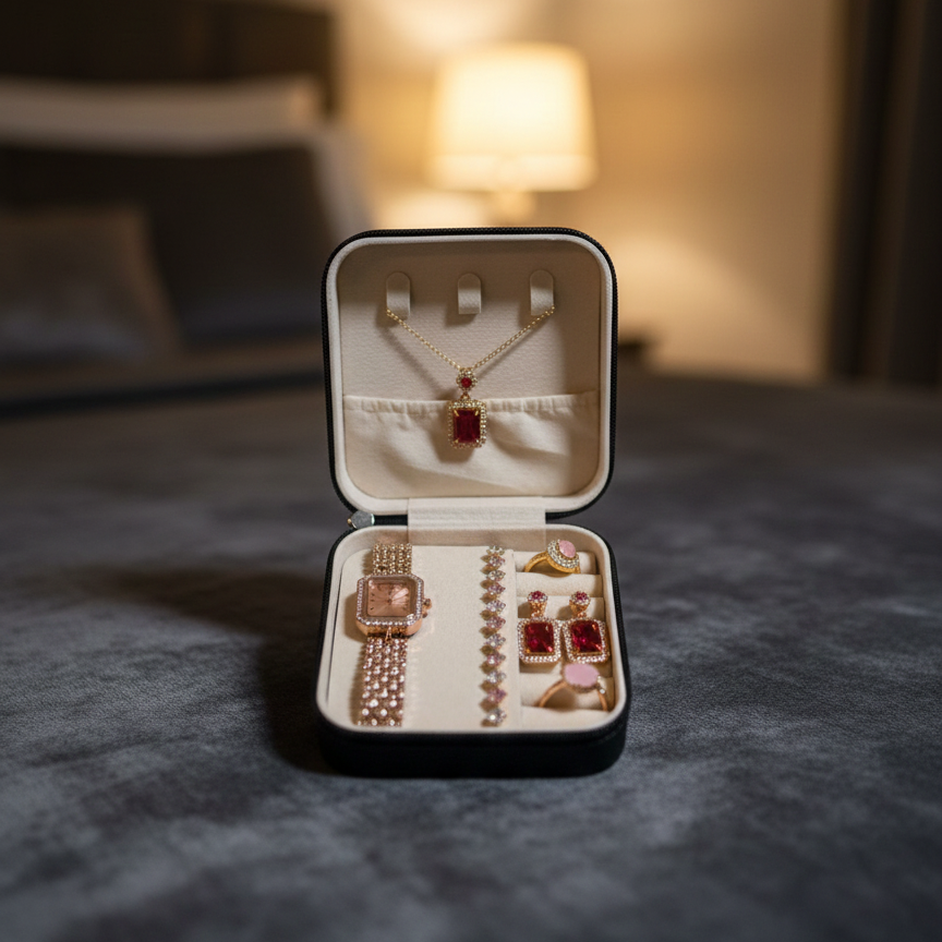 6-Piece Luxury Jewelry & Watch Gift Set for Women