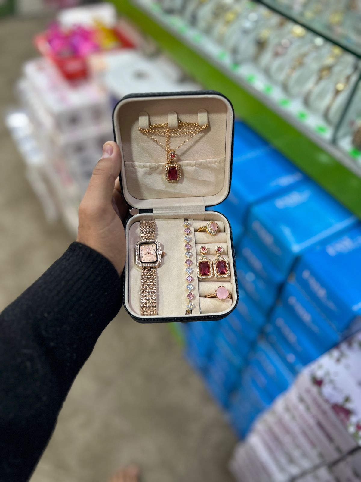 6-Piece Luxury Jewelry & Watch Gift Set for Women